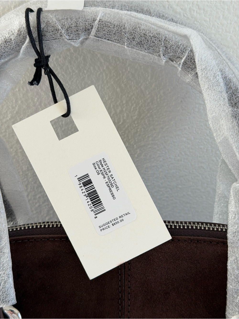 Staud Hester Satchel in Espresso Suede - Picture 11 of 13